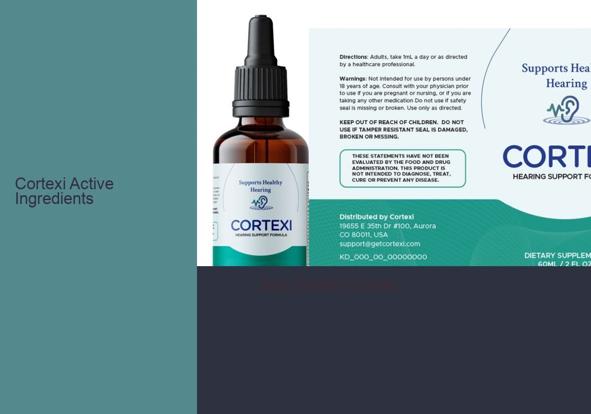 Cortexi Active Ingredients